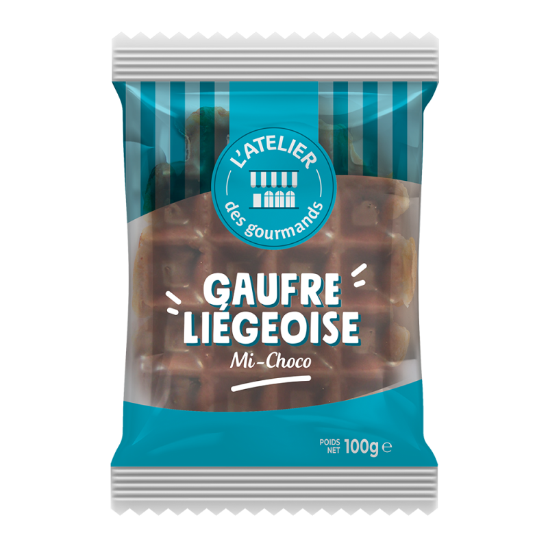 Grande gaufre liégeoise sucrée Michoco 100g (Bte : 24 )