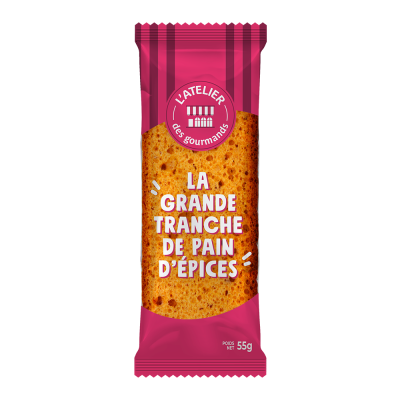 Pain d'épices sachet fraîcheur 1pcs 55grs(Bte : 40pcs)