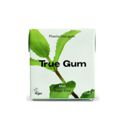 Chewing gum naturel O% plastique True Gum menthe verte 21g (bte:24pcs)