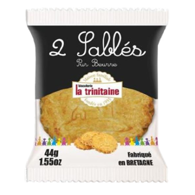 Grands sablés bretons sachet fraîcheur 2pcs 44grs (Bte : 100pcs)