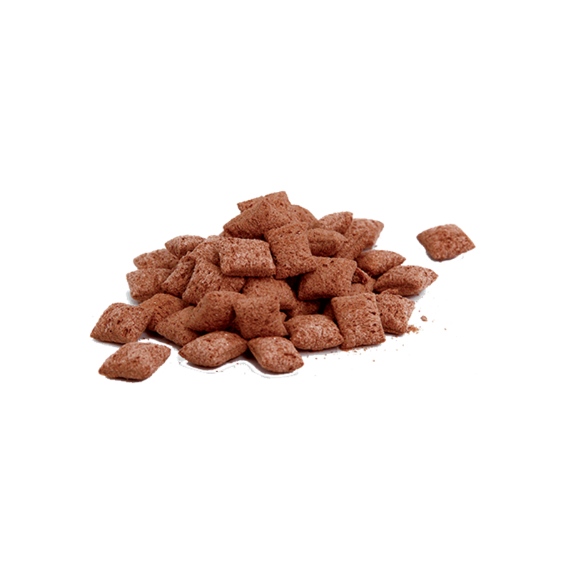 Carrés céréales fourré chocolat-noisettes  500grs (Bte : 14pcs)