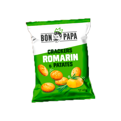 Crakers saveur romarin et patate  40g  (Bte : 50 pcs)