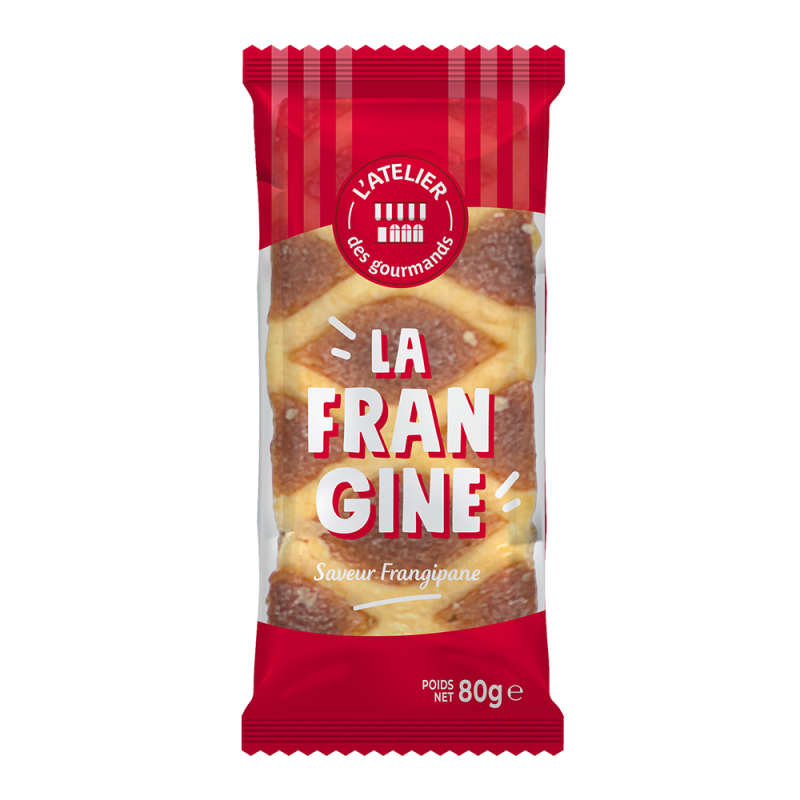 LA FRANGINE (saveur frangipane) sachet fraicheur 80g (Bte: 45pcs)