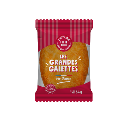 Grande galette PB de la Mére Poulard sachet fraîcheur 2pc 34grs (Bte : 100pcs)