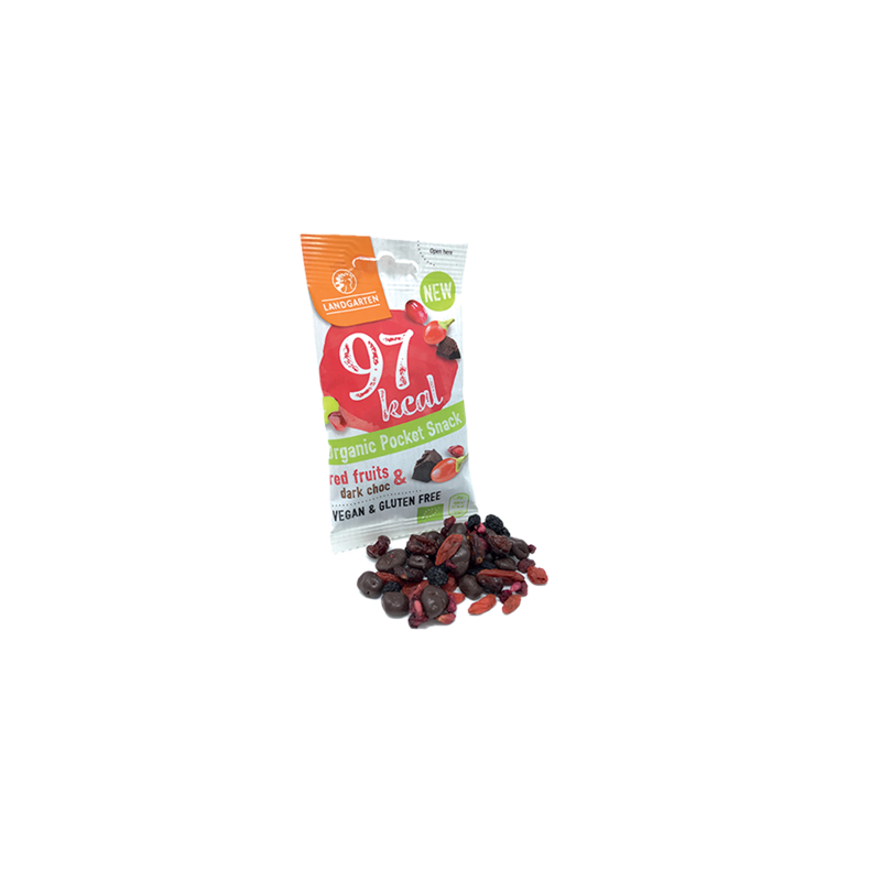 Organic pocket snack fruits rouge&chocolat BIO 24g (Bte : 10pcs)