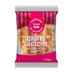 Grande gaufre liégeoise sucrée 90g (Bte : 24pcs)