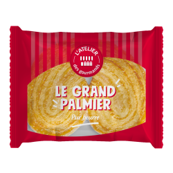 Grand palmier au beurre sachet fraîcheur 1pc 30grs (Bte : 80pcs)