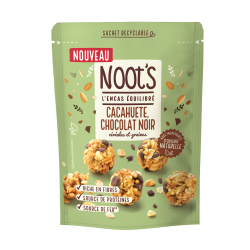 NOOT'S céréales & graines saveur cacahuète pépites choco noir 40g(Bte : 22pcs)