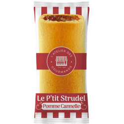 Le P’tit Strudel moelleux  Pomme-Cannelle 20g (Bte : 180pcs)