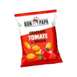 Crakers saveur tomate et origan  40g  (Bte : 50 pcs)